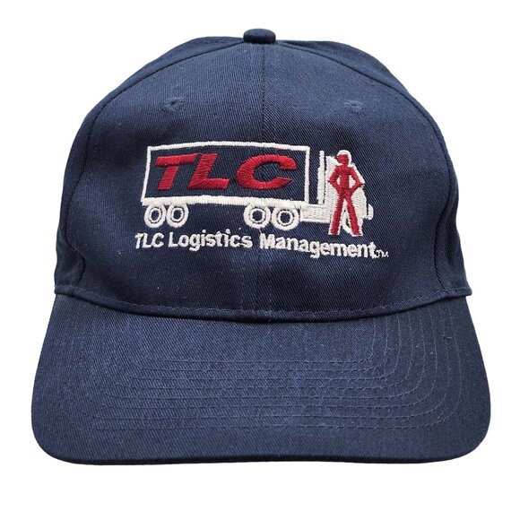 TLC Logistics Management Port Company Embroidered Navy Blue Cotton Hat Hook Loop - Picture 3 of 11